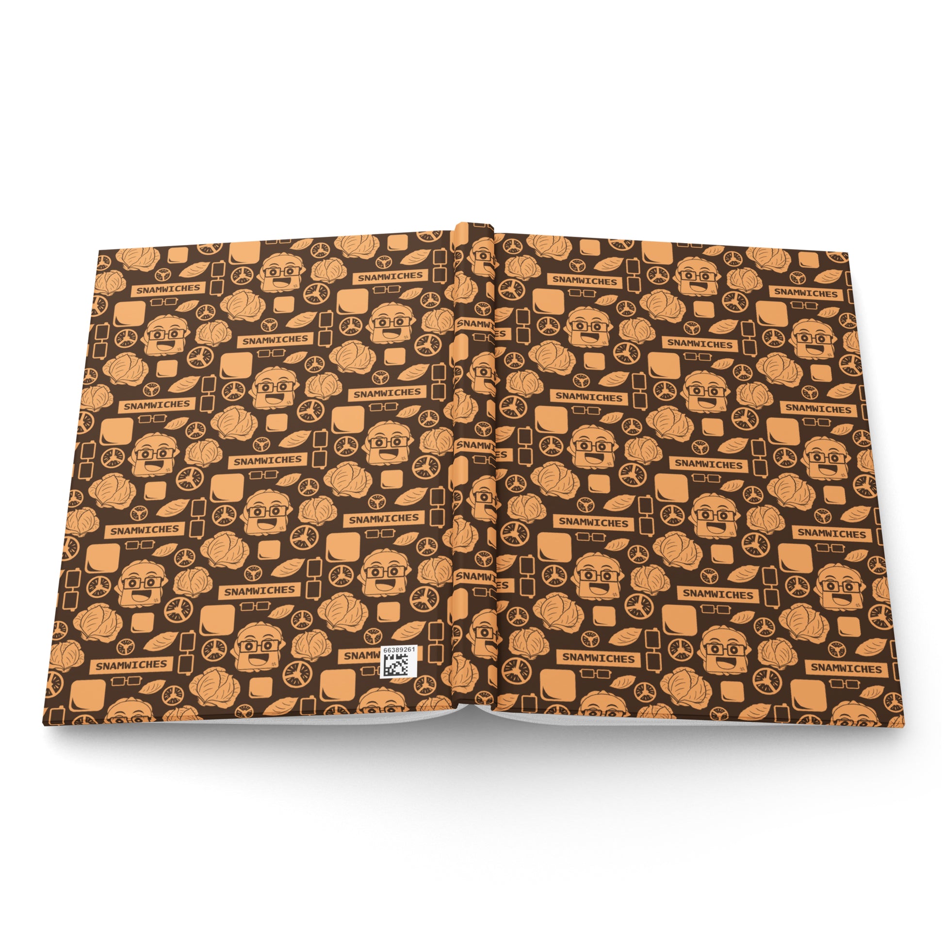 Snamwiches - Hardcover Journal - Snamwich Pattern - TantrumCollectibles.com