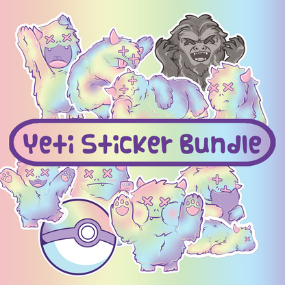 ThePastelYeti - Sticker Bundle - TantrumCollectibles.com