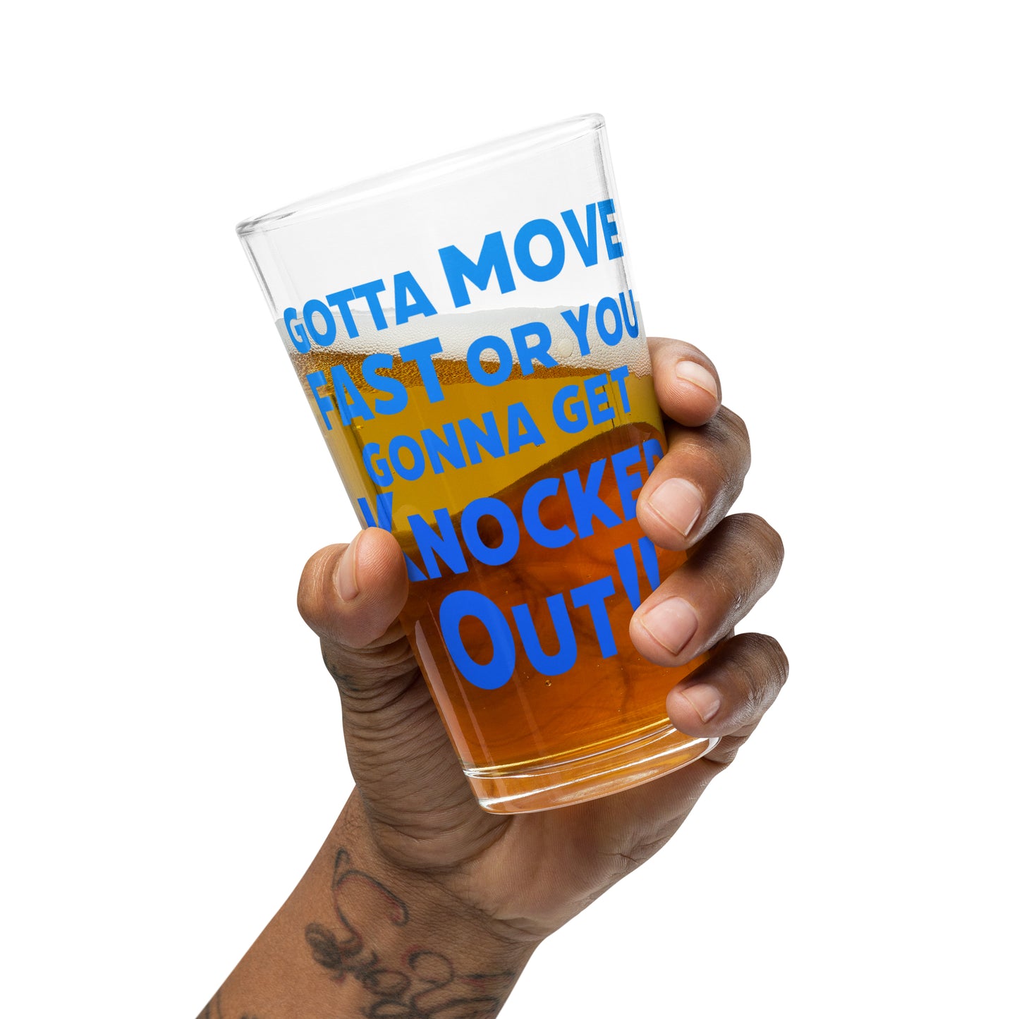 Versus - Shaker Pint Glass - Gotta Move Fast - TantrumCollectibles.com