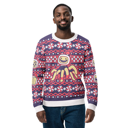 Vswed - Knitted Holiday Sweater - Cursed Holidays (Purple/Pink)