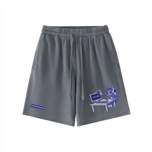 parkenharbor - Vintage Wash Shorts - Desk (Purple) - TantrumCollectibles.com