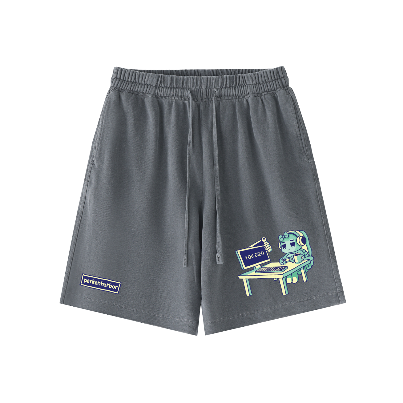 parkenharbor - Vintage Wash Shorts - Desk (Green) - TantrumCollectibles.com