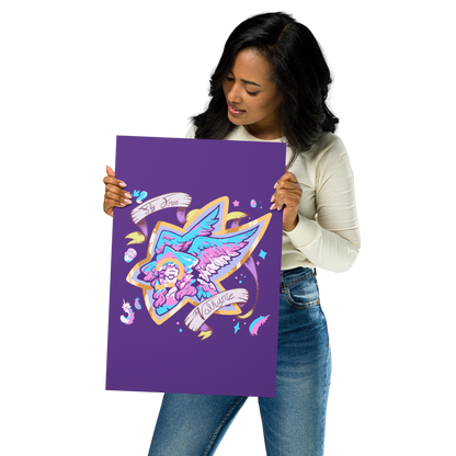 ProtonJon - Poster - Trans Pride Wingstar (Purple)