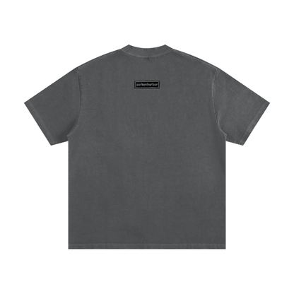 parkenharbor - Heavyweight Frayed Tee - Bedroom (Grey) - TantrumCollectibles.com