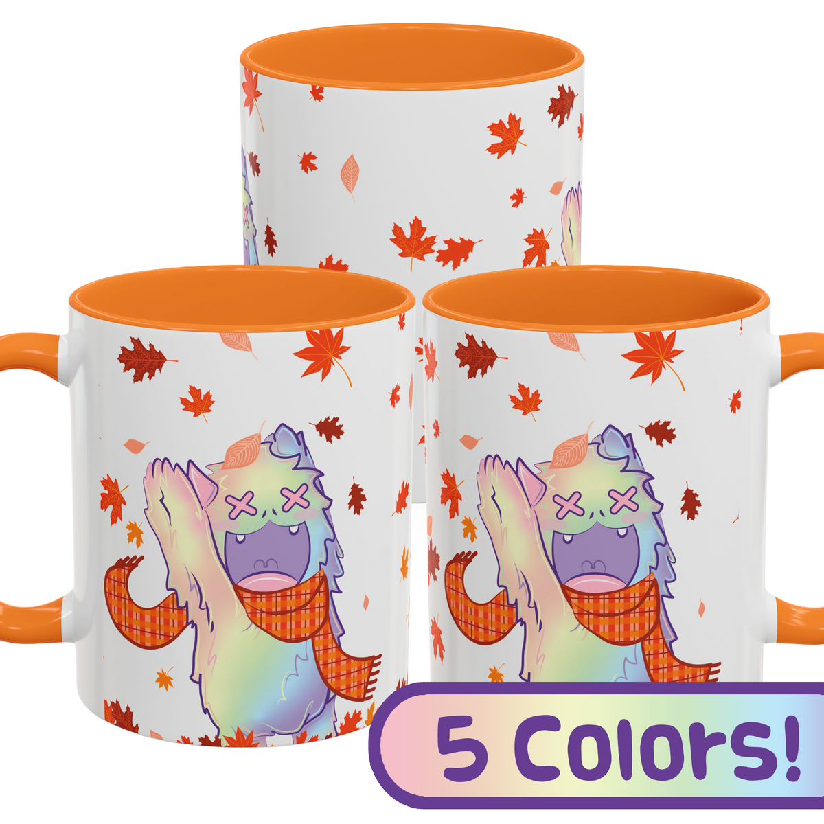 ThePastelYeti - Colorful Mugs - Autumn Yeti - TantrumCollectibles.com
