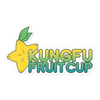 Kungfufruitcup - Bubble-Free Stickers - Logo & Starfruit - TantrumCollectibles.com