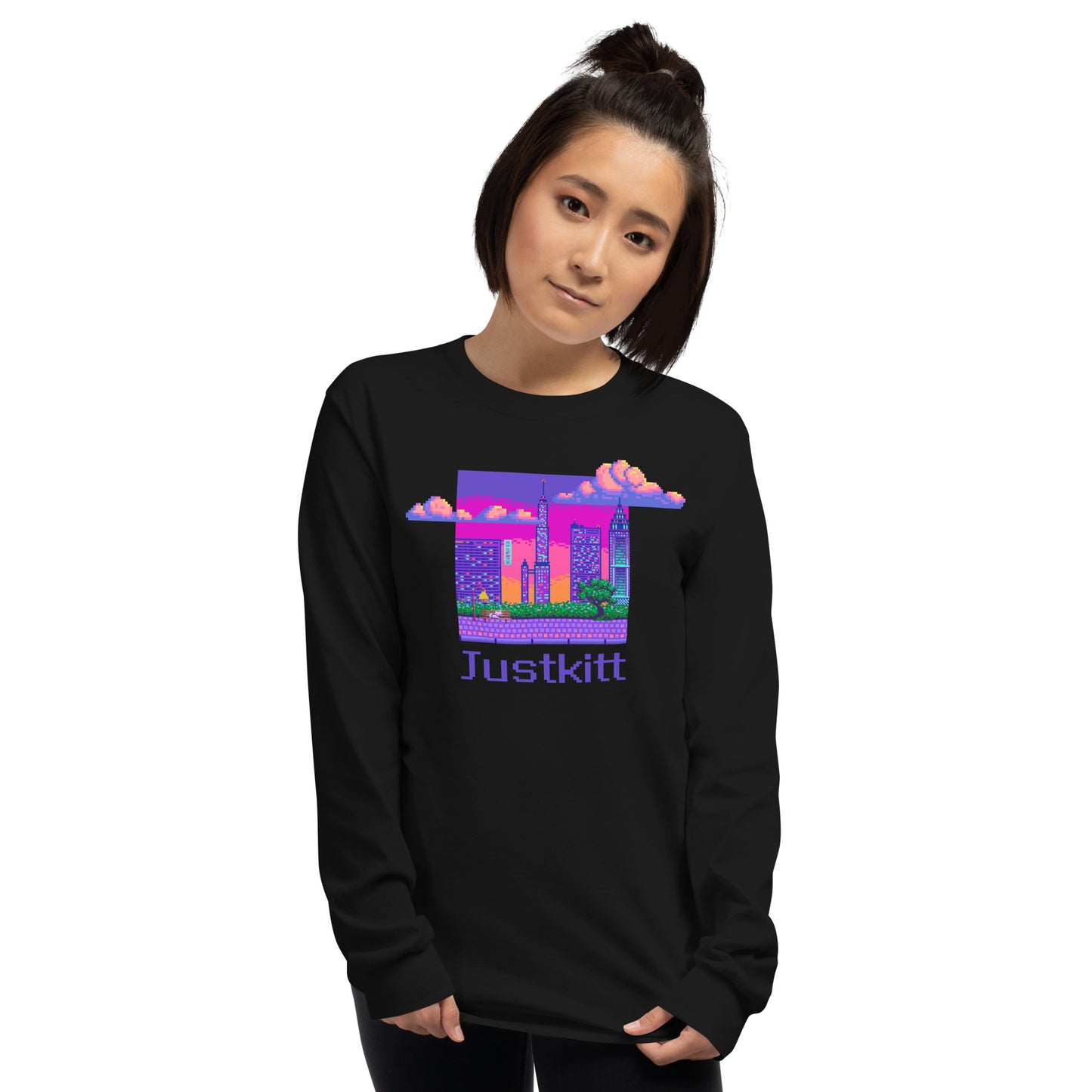 JustKitt - Long Sleeve Shirt - 8bit