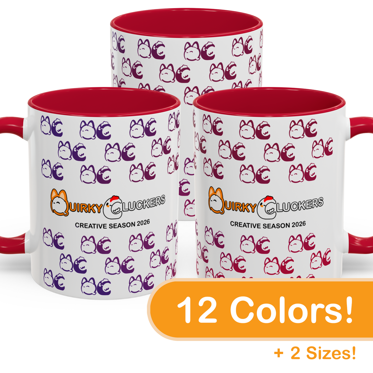 QuirkyCluckers - Colorful Mugs (11oz, 15oz)