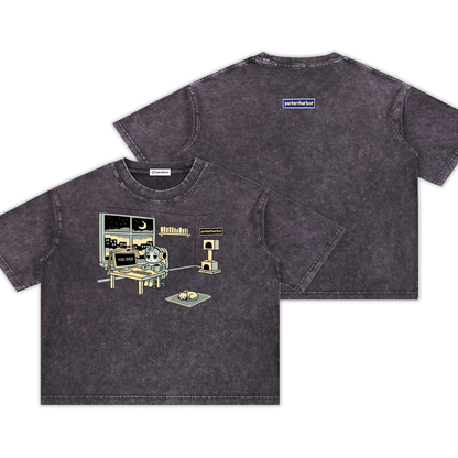 parkenharbor - Mineral Wash Boxy Tee - Beige Bedroom - TantrumCollectibles.com