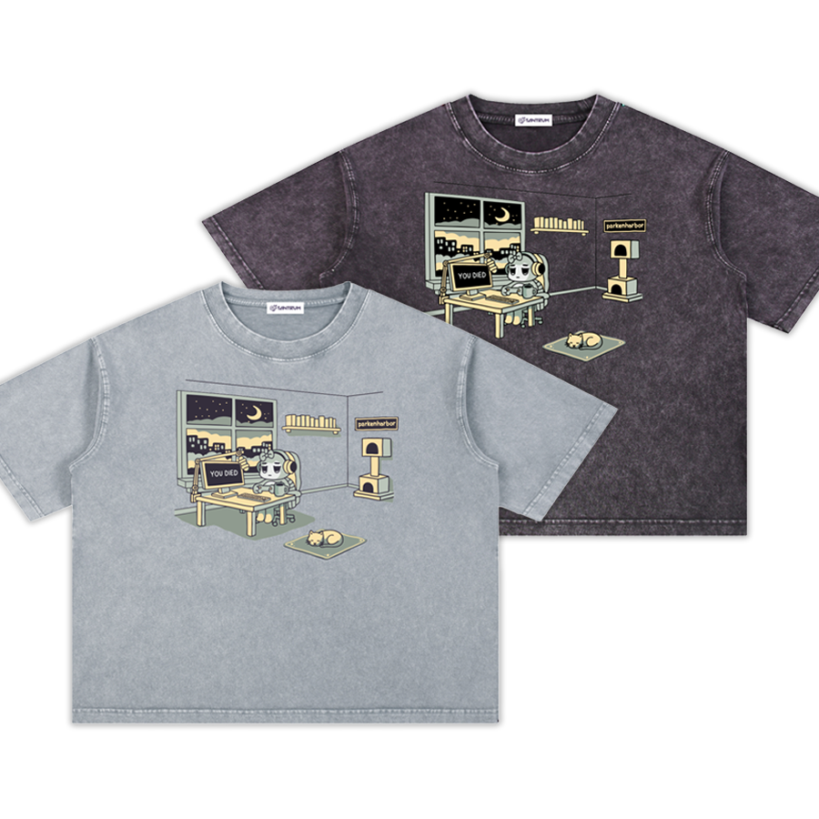 parkenharbor - Mineral Wash Boxy Tee - Beige Bedroom - TantrumCollectibles.com