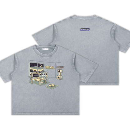 parkenharbor - Mineral Wash Boxy Tee - Beige Bedroom - TantrumCollectibles.com