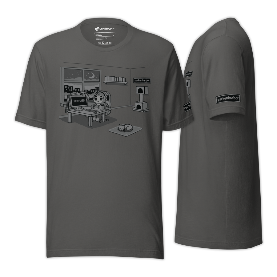 parkenharbor - Unisex Tee - Grey Bedroom - TantrumCollectibles.com