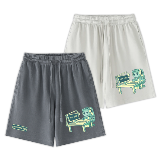 parkenharbor - Vintage Wash Shorts - Green Desk - TantrumCollectibles.com