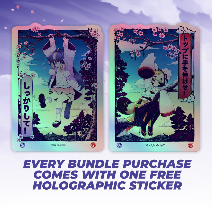 sakoneko & kinKaikii - Merch Bundles - Hang In There & Reach for the Top - TantrumCollectibles.com