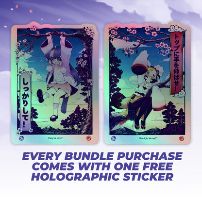 sakoneko & kinKaikii - Merch Bundles - Hang In There & Reach for the Top - TantrumCollectibles.com