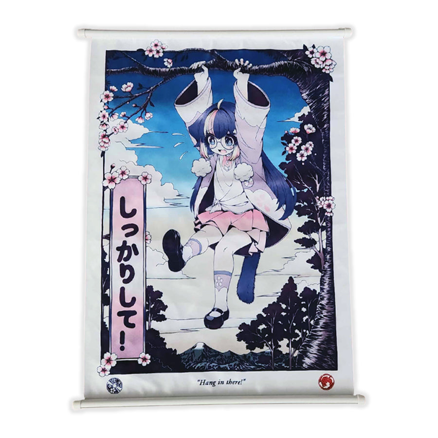 sakoneko & kinKaikii - Wall Scroll - Hang In There & Reach for the Top - TantrumCollectibles.com