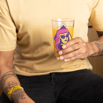TheSpaceVixen - Shaker Pint Glass - Logo