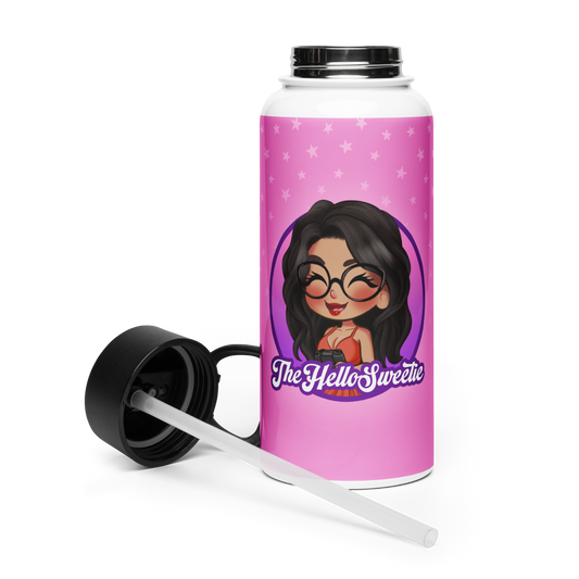 TheHelloSweetie - Stainless Steel Water Bottle with a Straw Lid - TantrumCollectibles.com