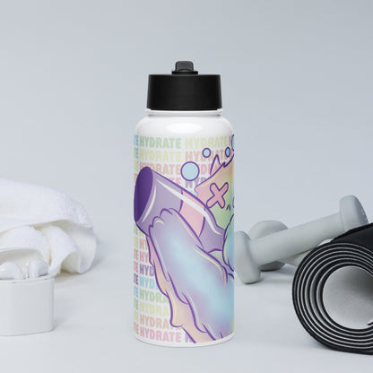 ThePastelYeti - Stainless Steel Water Bottle With a Straw Lid - Hydrate