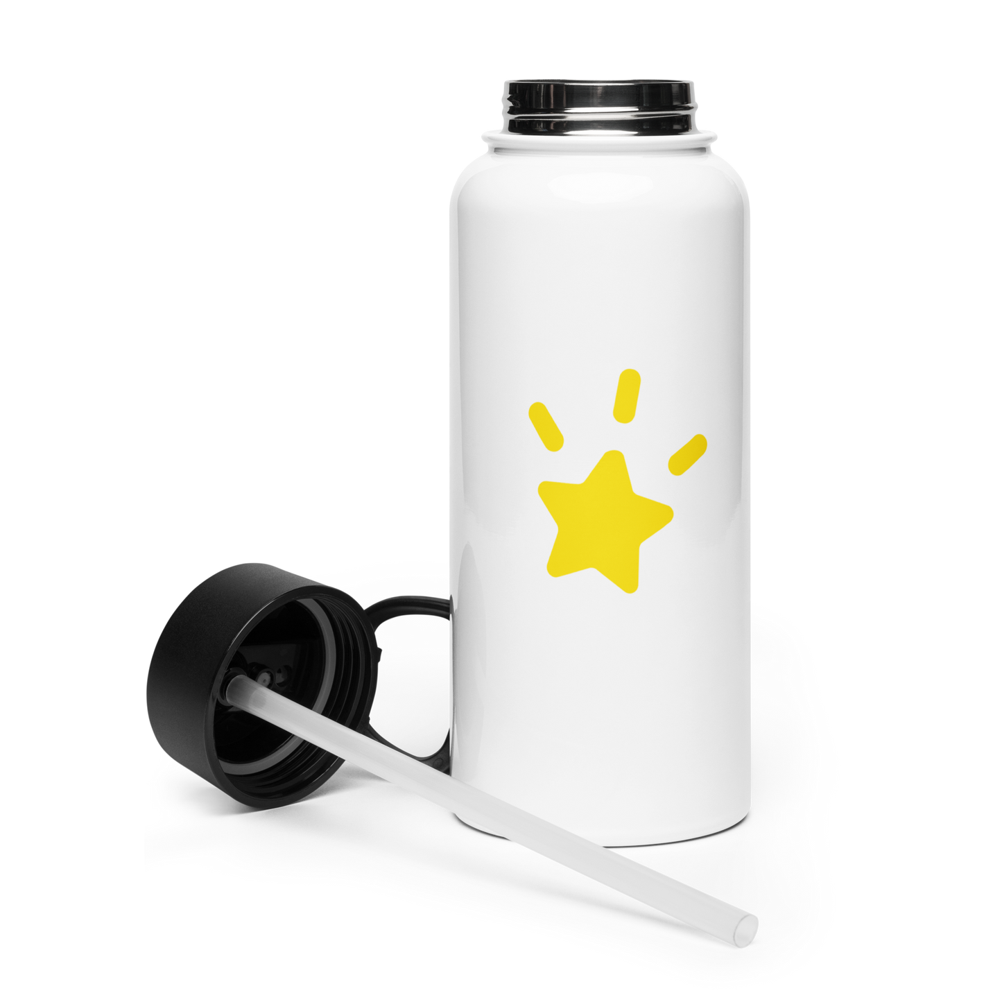 Starlight - Stainless Steel Water Bottle With a Straw Lid