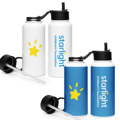 Starlight - Stainless Steel Water Bottle With a Straw Lid