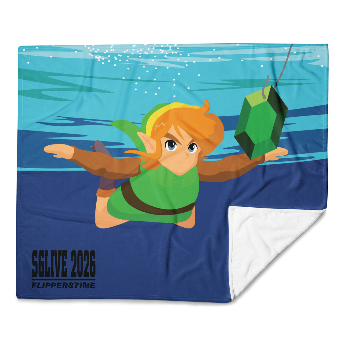 SpeedGaming Live 2026 - Plush Blanket - Nirvana x Link - TantrumCollectibles.com