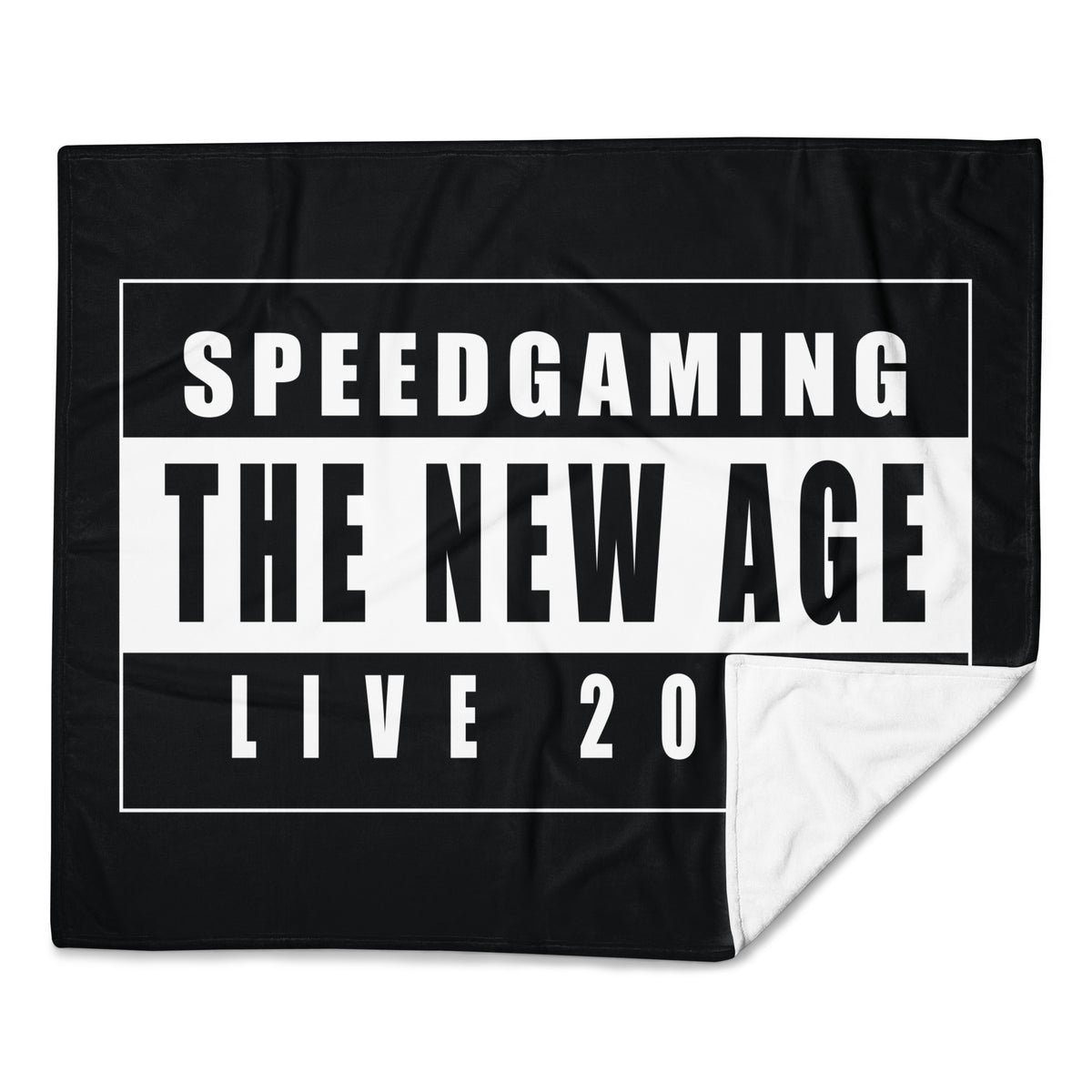 SpeedGaming Live 2026 - Plush Blanket - Parental Advisory - TantrumCollectibles.com