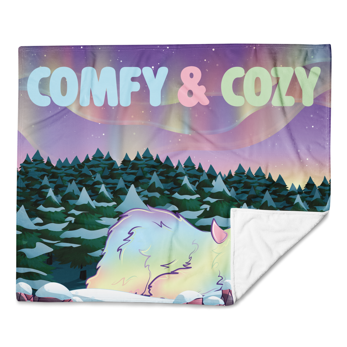 ThePastelYeti - Velveteen Plush Blanket - Comfy & Cozy