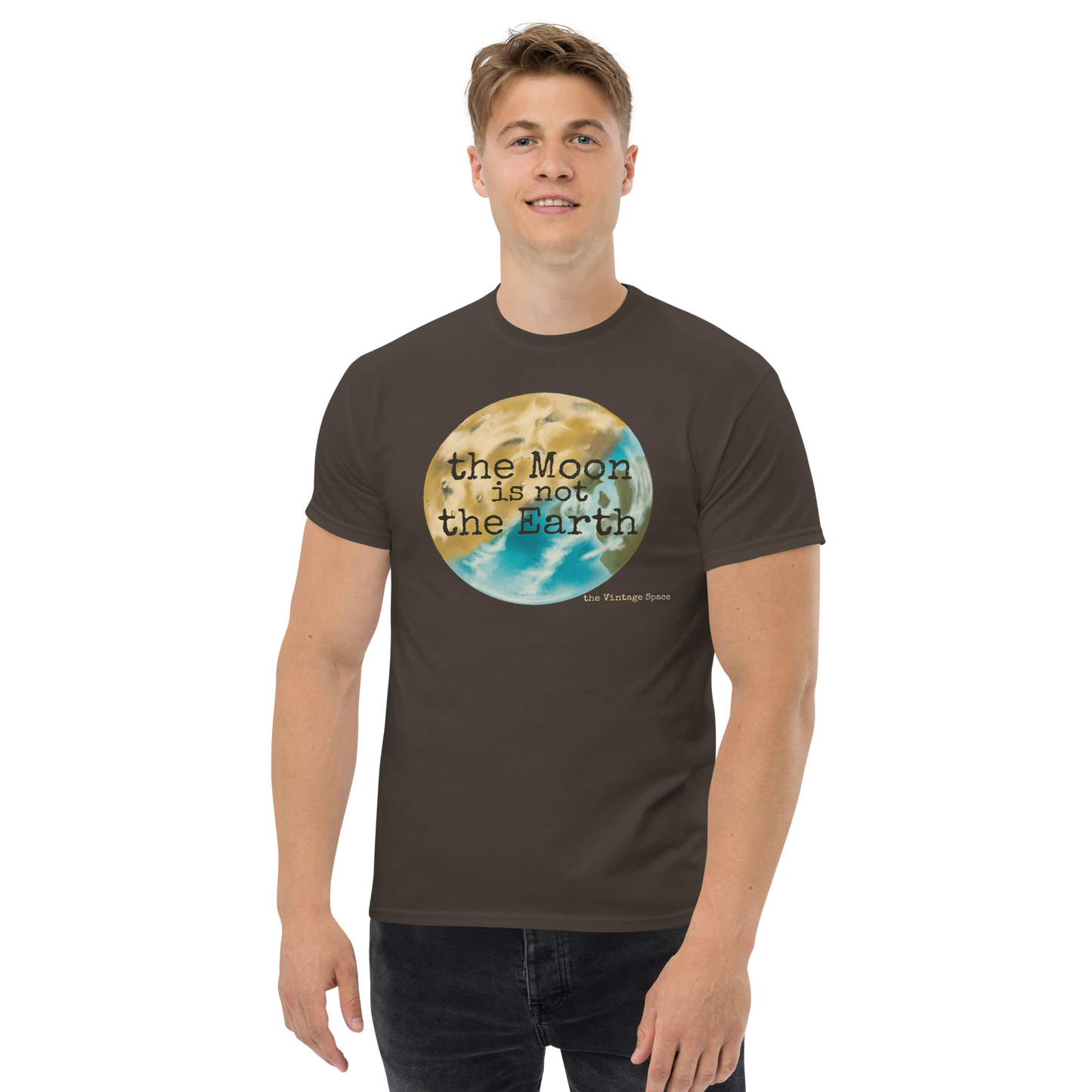 The Vintage Space - Unisex Tee - The Moon is Not The Earth