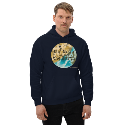 The Vintage Space - Unisex Hoodie - The Moon is Not The Earth