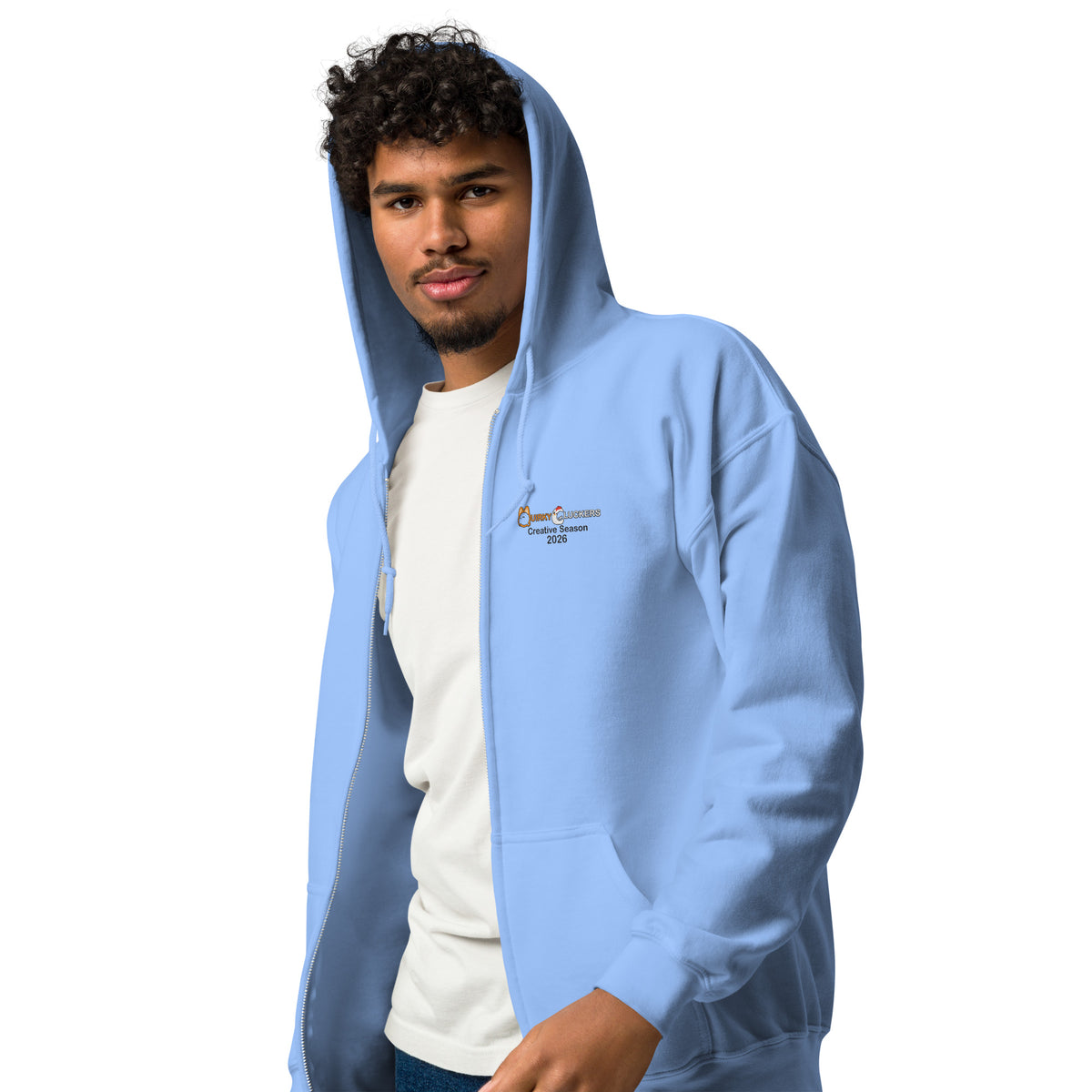 QuirkyCluckers - Embroidered Heavy Blend Zip Hoodie - Creative Season 2026
