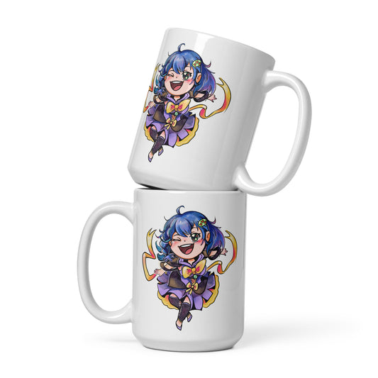 Kiara_TV - White Mug - Chibi Kiara