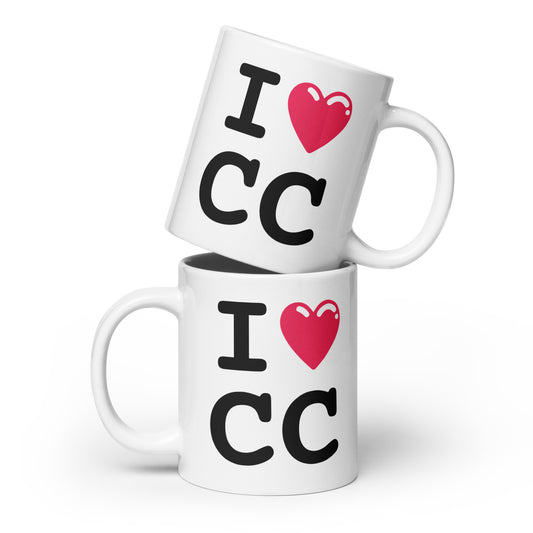 Crowd Control - Glossy Mug - I Heart CC