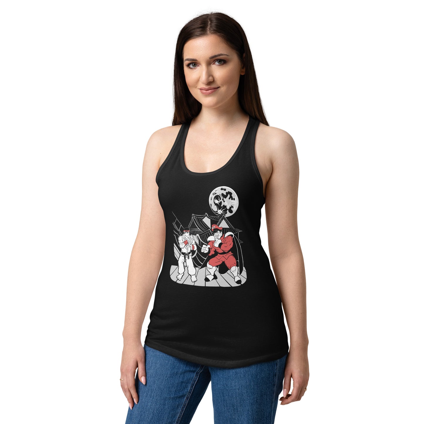 FGC Colosseum - Fitted Racerback Tank Top - Suzaku Castle