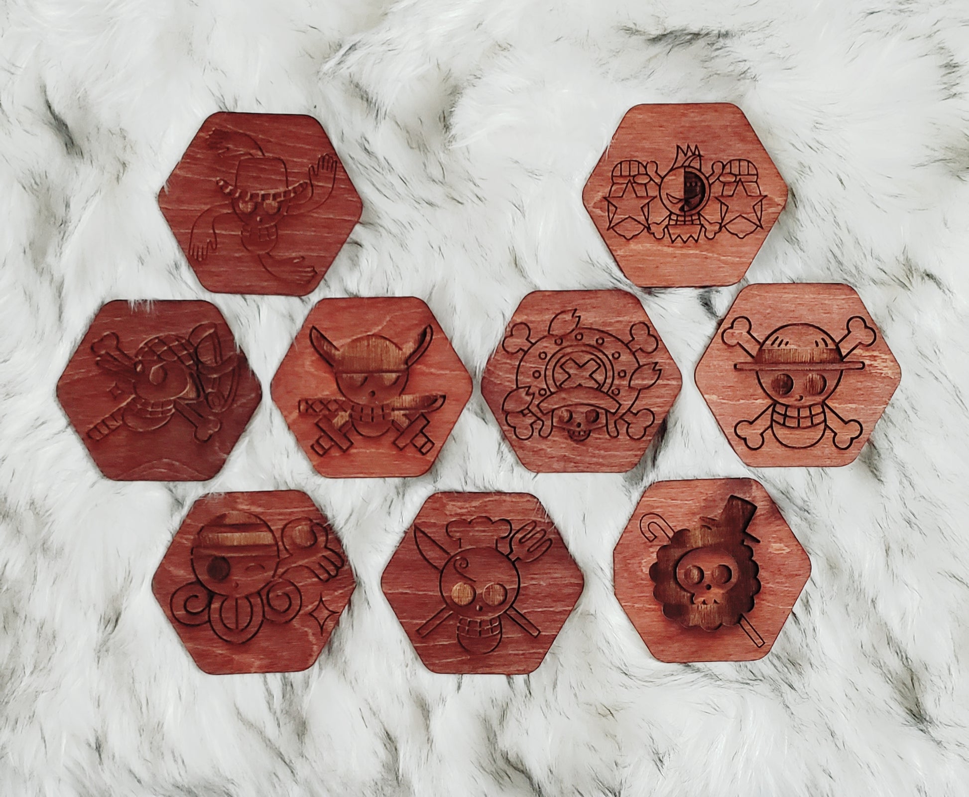 Wooden One Piece Coaster Set - TantrumCollectibles.com