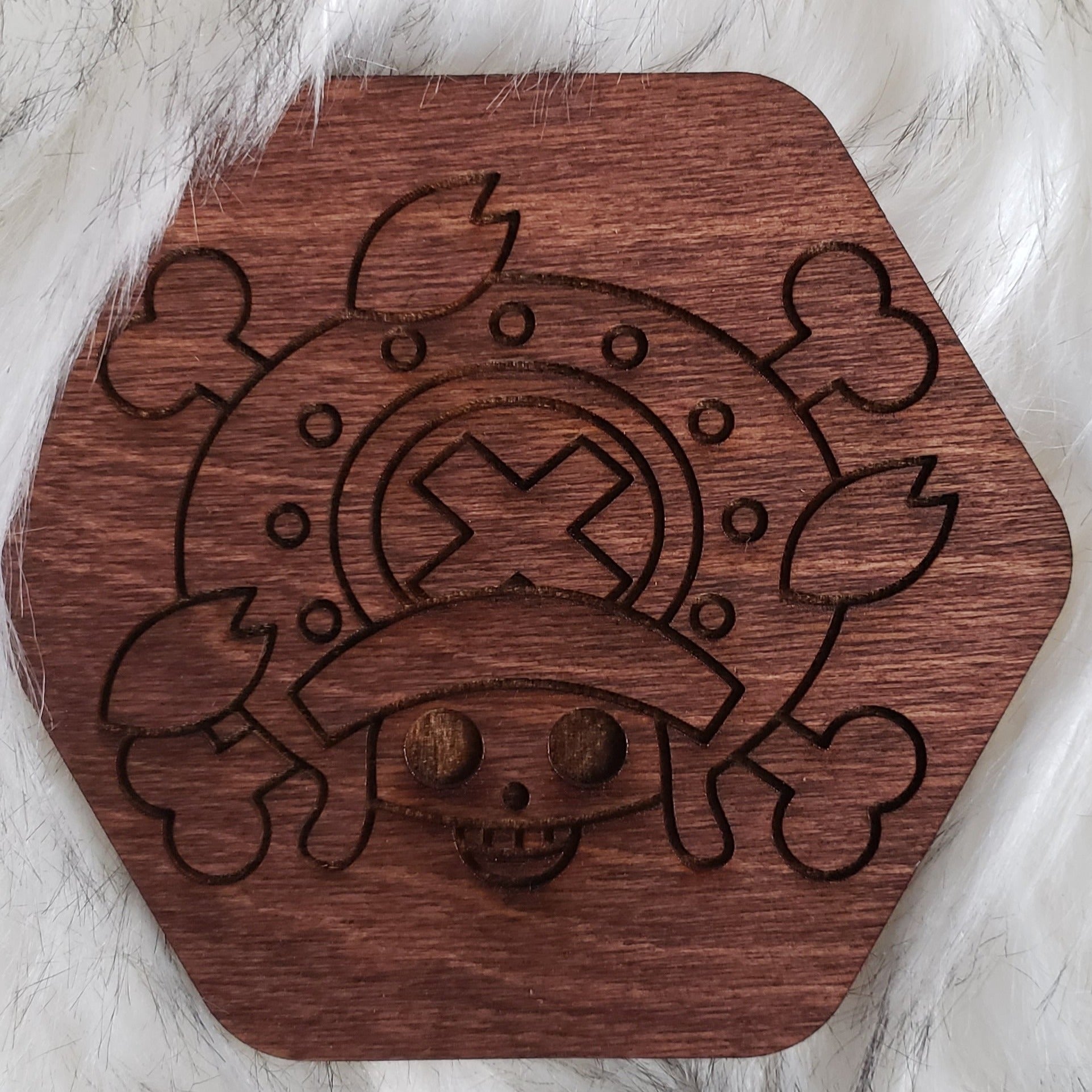 Wooden One Piece Coaster-Chopper - TantrumCollectibles.com