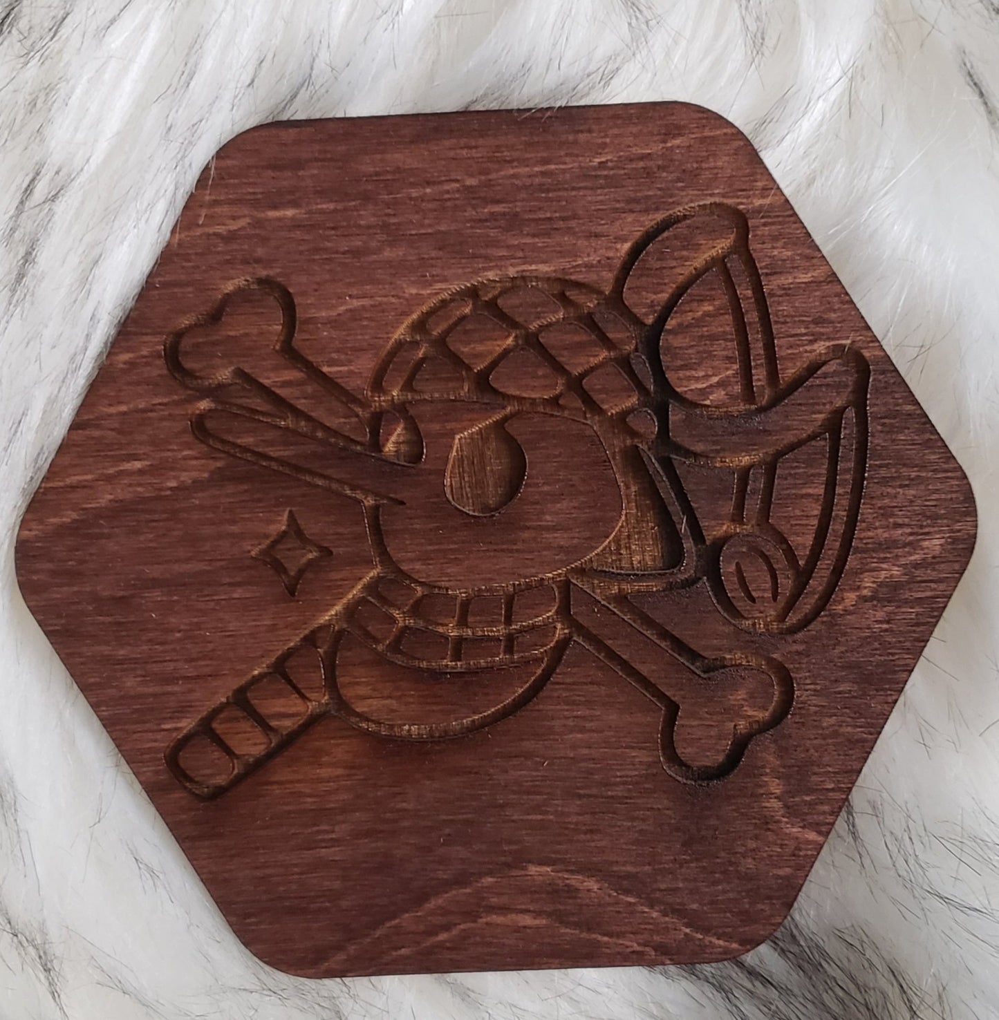 Wooden One Piece Coaster-Usopp - TantrumCollectibles.com