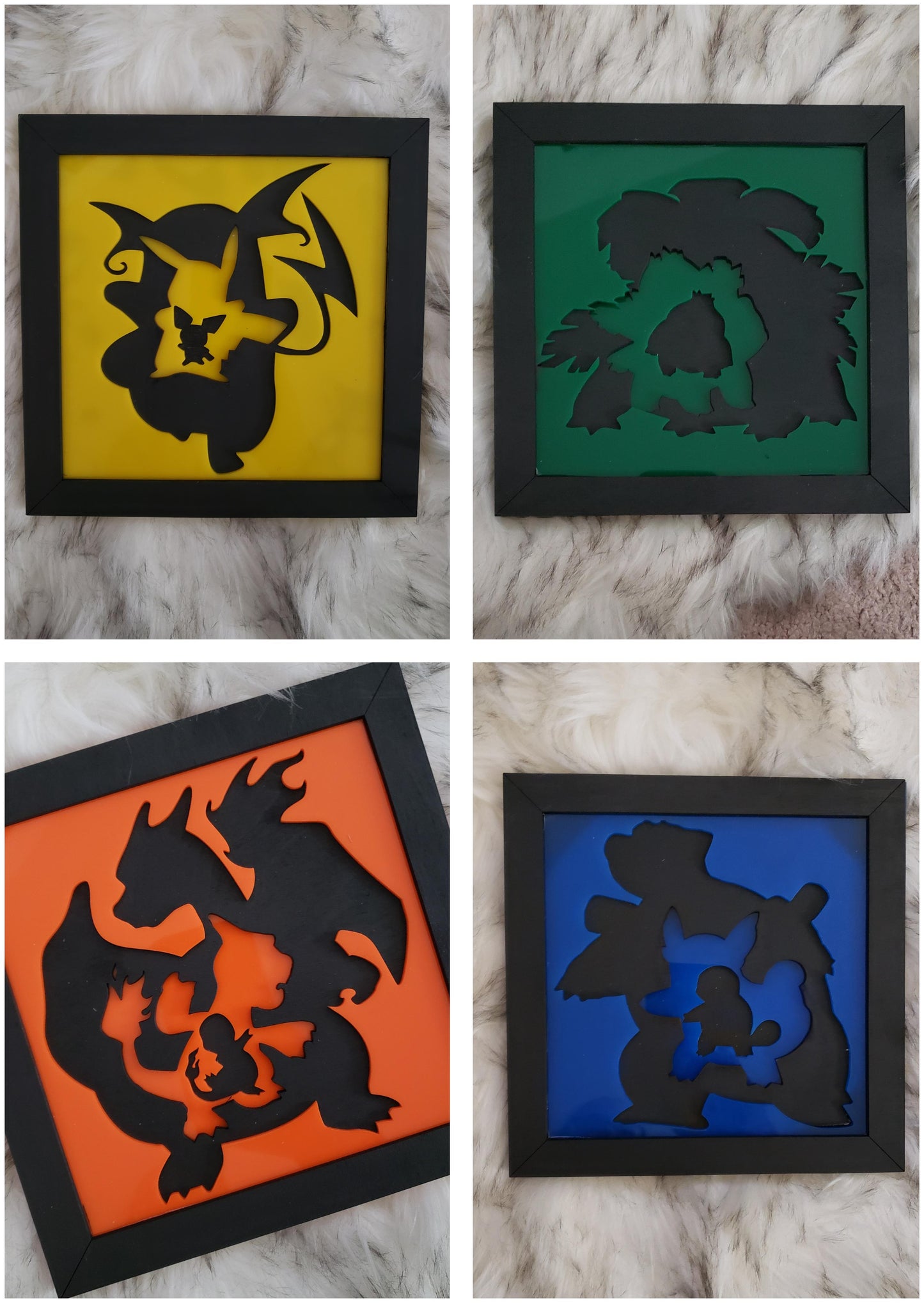 Pokemon Evolution 3D Wall Art (Set of 4) - TantrumCollectibles.com