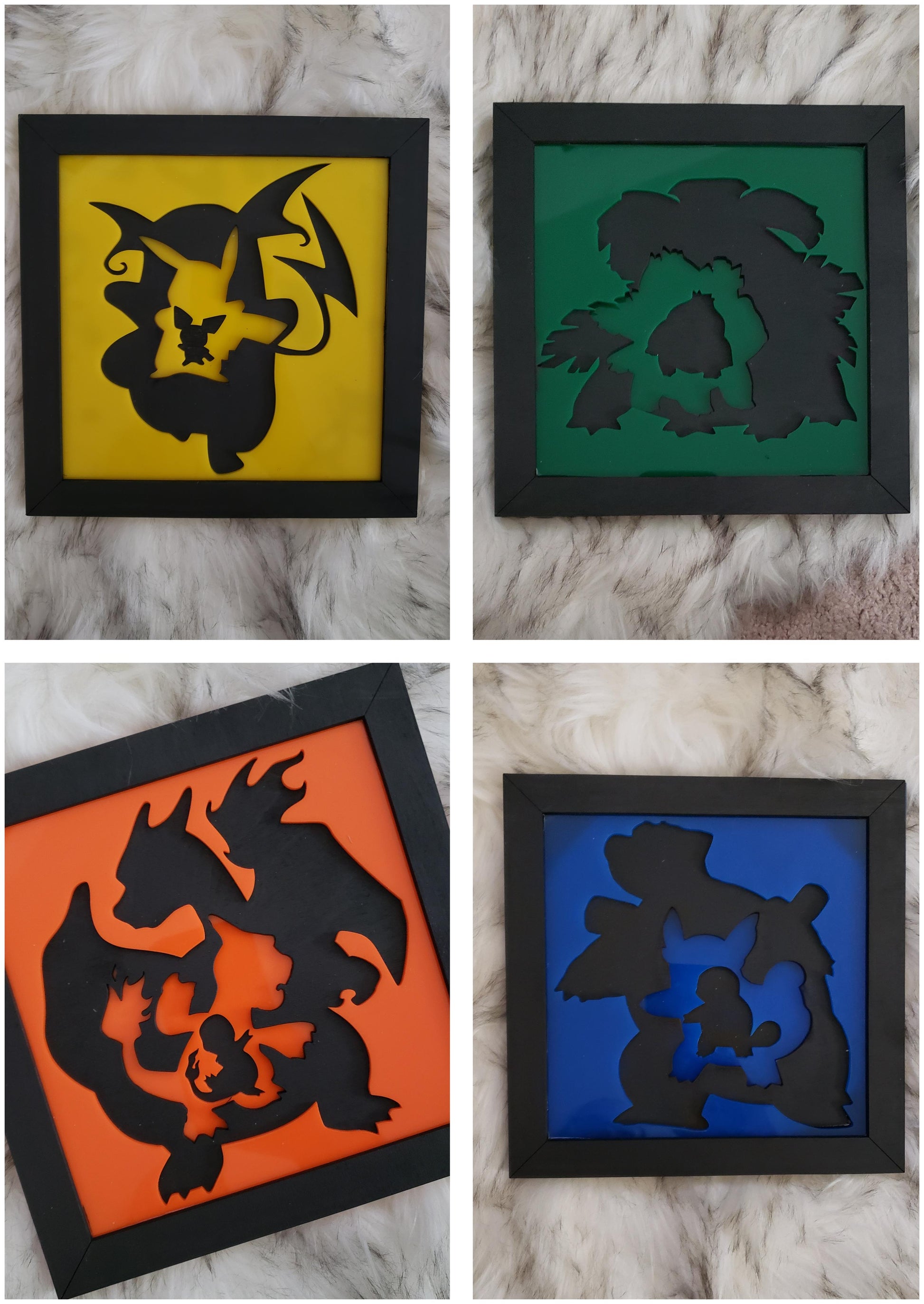 Pokemon Evolution 3D Wall Art (Set of 4) - TantrumCollectibles.com
