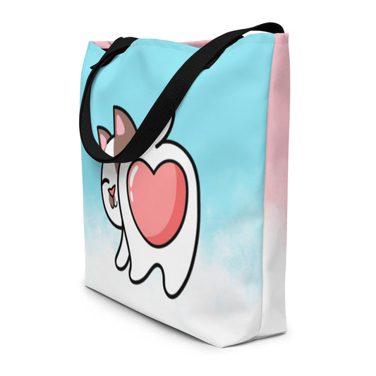 Frankthepegasus  - All-Over Print Large Tote Bag - Booty